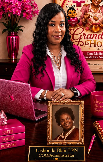 Lashonda Blair, LPN, Chief Operating Officer and Administrator of Grandmom Honey, LLC