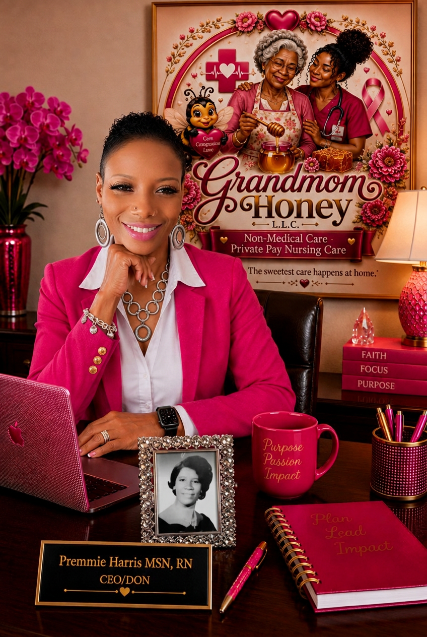 Premmie Harris, MSN, RN, Founder and CEO of Grandmom Honey, LLC